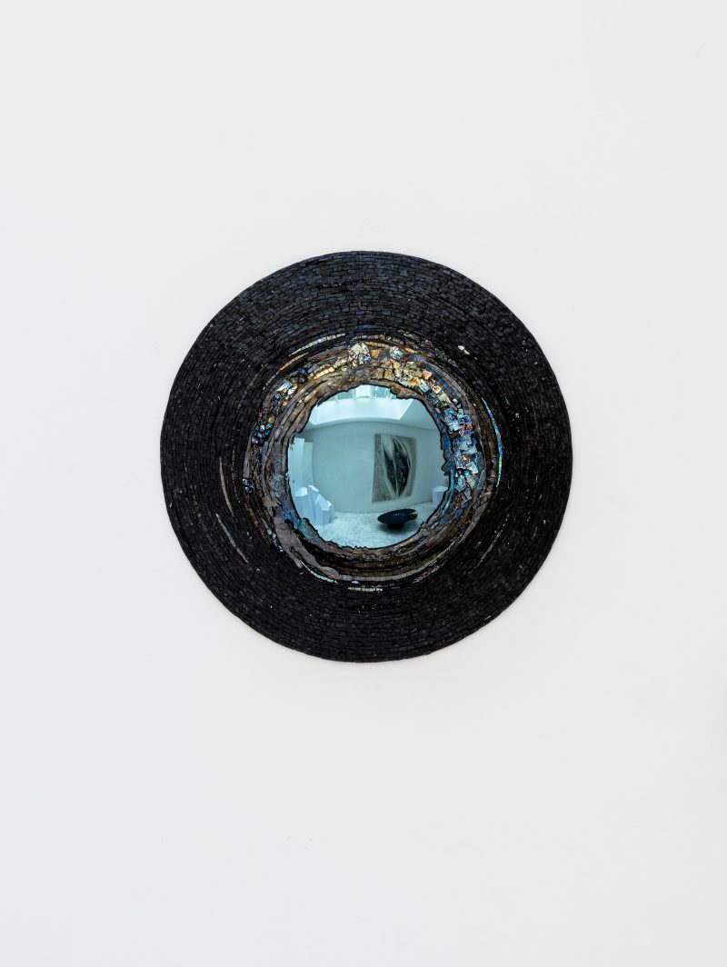 "Blue Vortex" mirror
