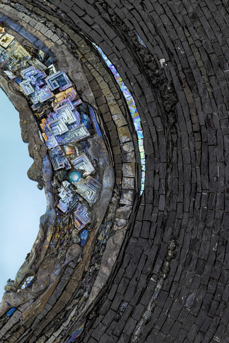 "Blue Vortex" mirror