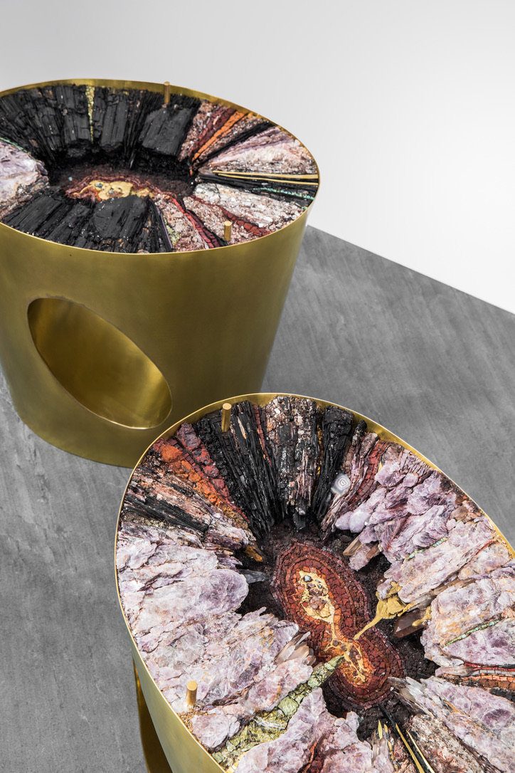 "Earth Sounds" side tables