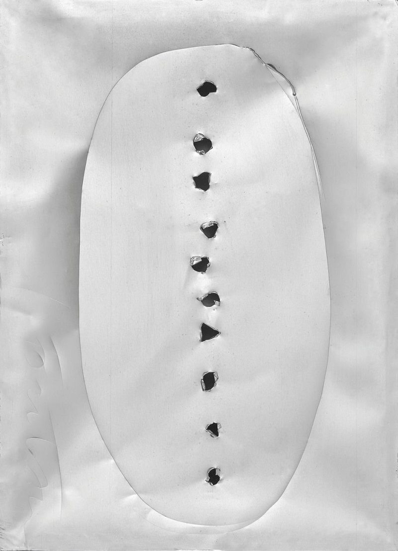 "Omaggio a Lucio Fontana" mirror