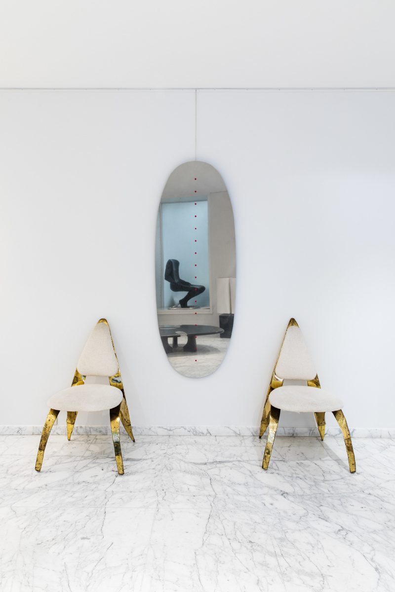 "Omaggio a Lucio Fontana" mirror