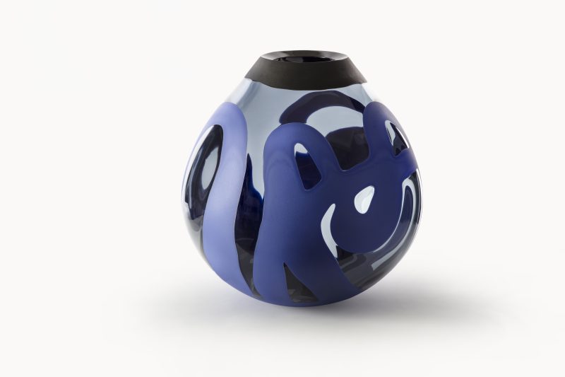 "Azoici Steel Grey" vase