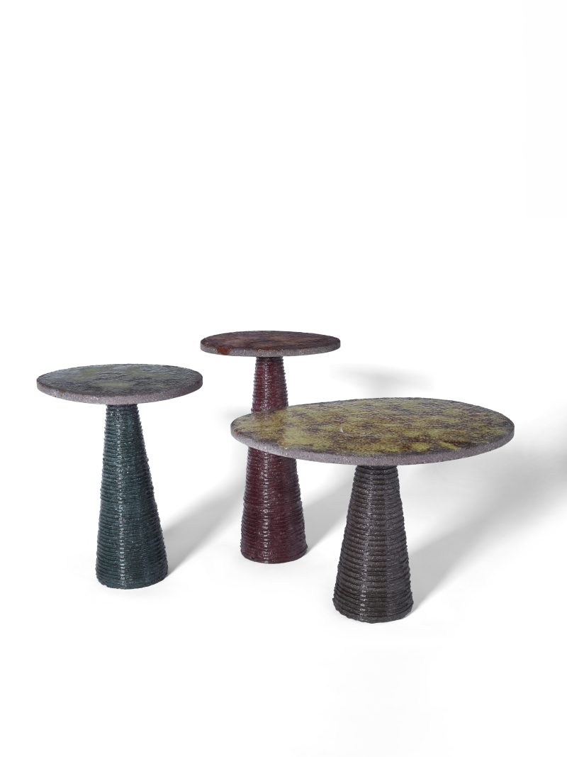 "Etnastone" side tables