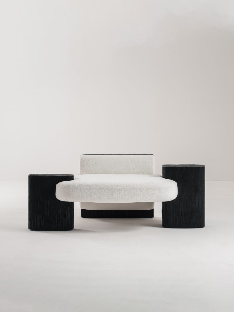 Sculptural armchair