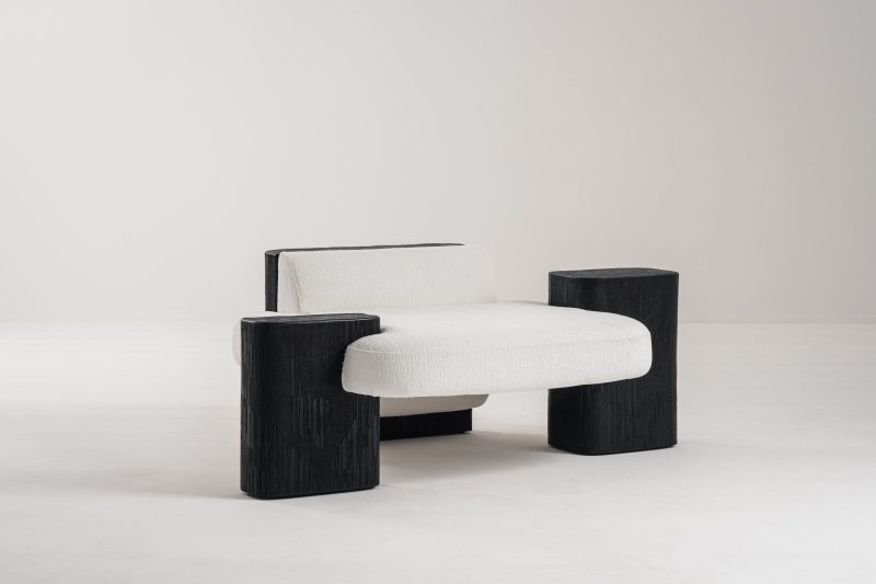 Sculptural armchair