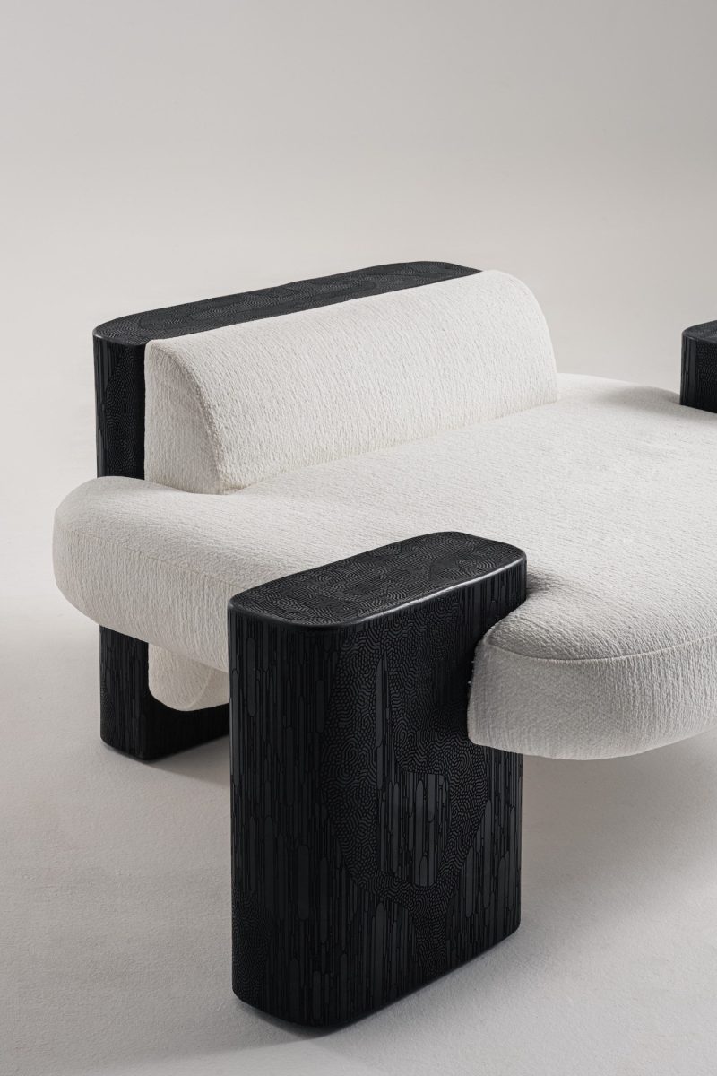 Sculptural armchair