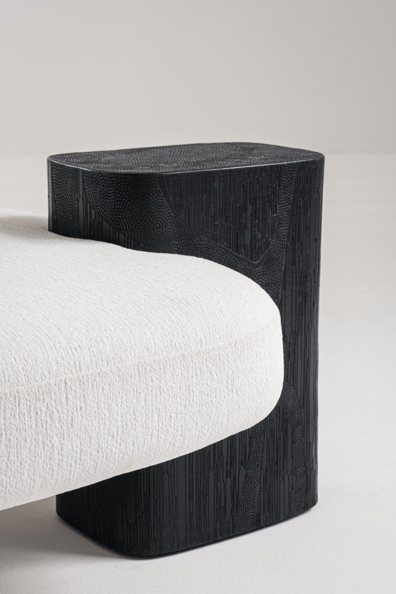 Sculptural armchair