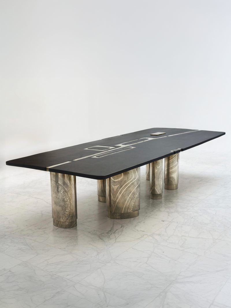 "Tribal Black" dining table