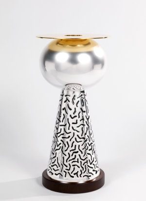 "German Silver" vase