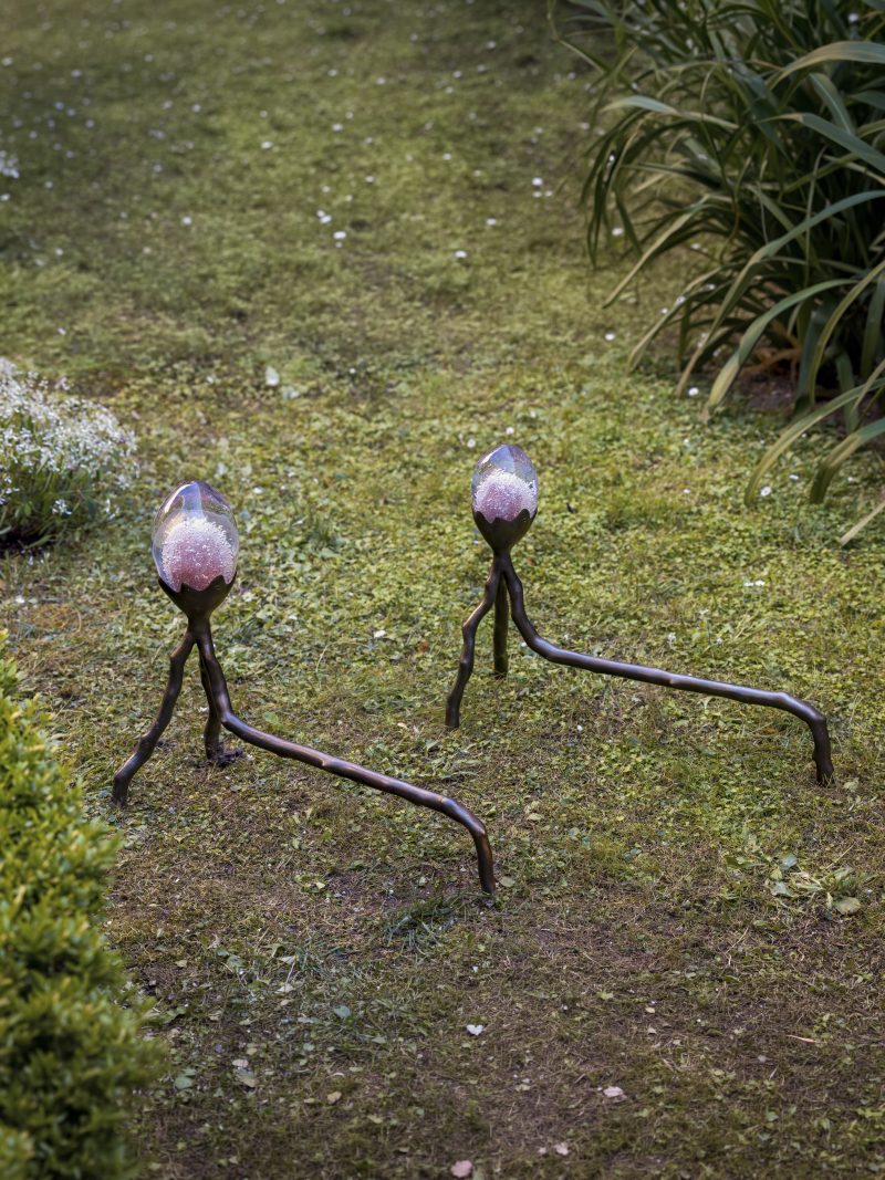 "Fireflies" andirons
