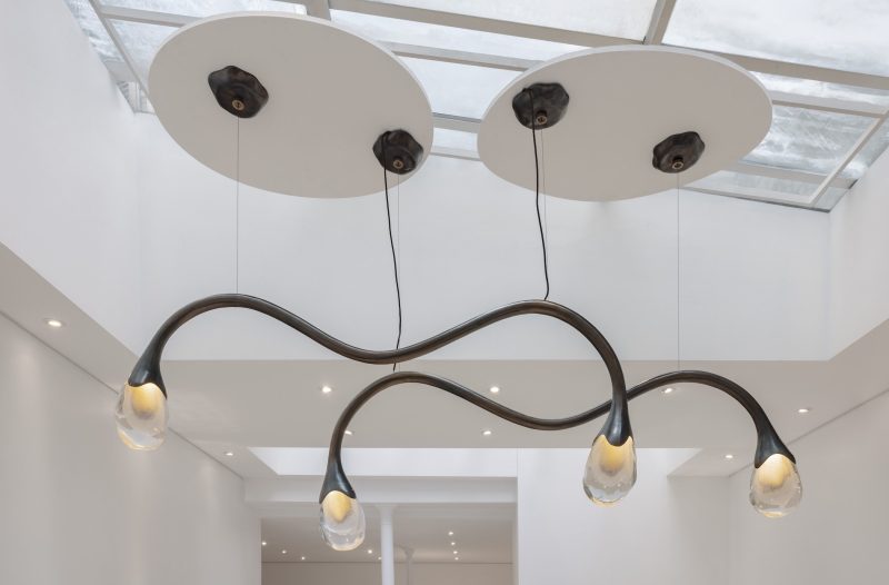 "Wild and voluptuous animals" ceiling fixture