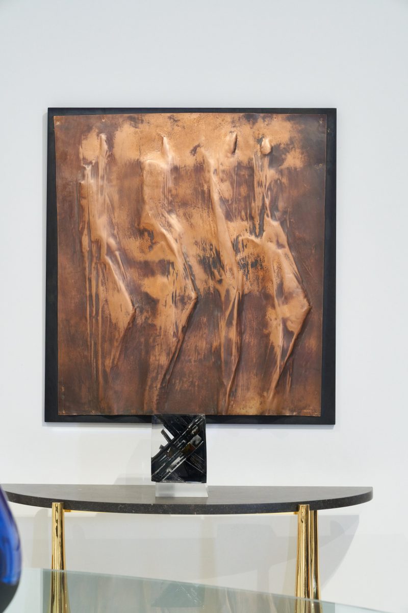"Quatre Silhouettes Drapées" wall panel