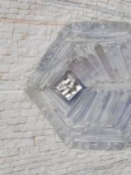 "Snowflake" bas relief