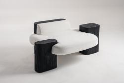 Sculptural armchair