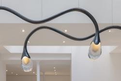 "Wild and voluptuous animals" ceiling fixture