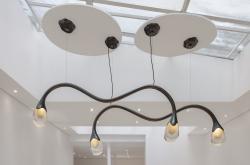"Wild and voluptuous animals" ceiling fixture