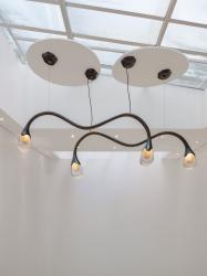"Wild and voluptuous animals" ceiling fixture