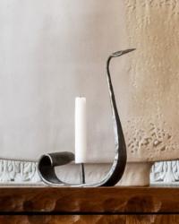 Pair of "Cygne" candlesticks