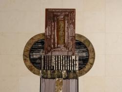 "Samouraï Noir et Or" totem