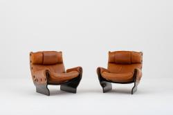 "Canada" armchairs with footrests