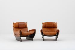 "Canada" armchairs with footrests