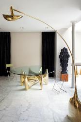 Arched floor lamp