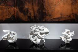 "Les Elements" 3 part centerpiece